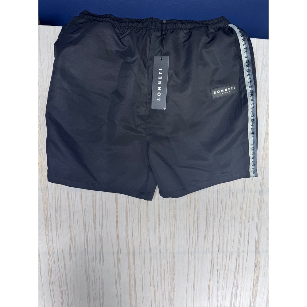 New Sonneti London Black Shorts Mens Large Drawstring
